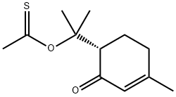 S-[1-methyl-1-(4-methyl-2-oxo-3-cyclohexen-1-yl)ethyl] ethanethioate Structure