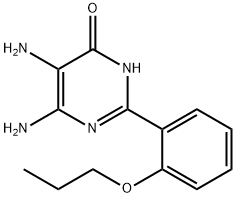 5,6-二氨基-2-(2-丙氧苯基)-4(1H)-嘧啶酮, 57075-34-0, 结构式