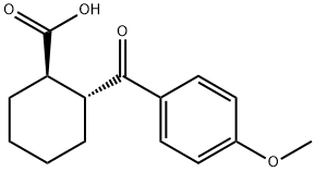 TRANS-2-(4-METHOXYBENZOYL)CYCLOHEXANE-1-CARBOXYLIC ACID Structure