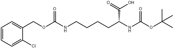 Boc-N'-(2-chloro-Cbz)-D-lysine Struktur