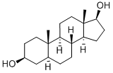 アンドロスタン-3α,17β-ジオール 化学構造式