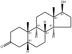 5Β-雄甾烷-17Β-醇-3-酮 结构式