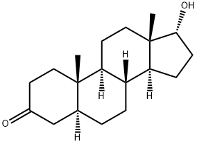 17-HYDROXY-5 -ANDROSTAN-3-ONE Structure