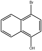 4-ブロモ-1-ナフトール 化学構造式