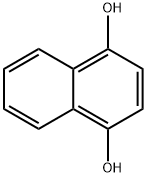 1,4-Dihydroxynaphthalene Struktur