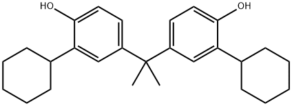 2,2-BIS(3-CYCLOHEXYL-4-HYDROXYPHENYL)PROPANE Structure