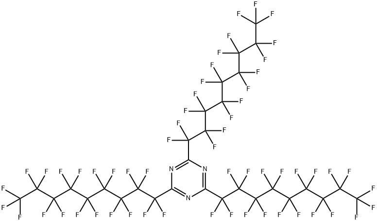 2,4,6-三(七氟丙基)-1,3,5-三嗪,57101-59-4,结构式