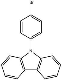 9-(4-溴苯基)咔唑, 57102-42-8, 结构式