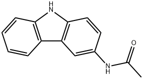 N-(3-カルバゾリル)アセトアミド 化学構造式