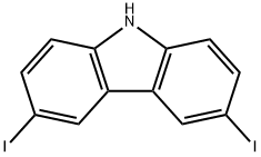 3,6-二碘-9H-咔唑, 57103-02-3, 结构式