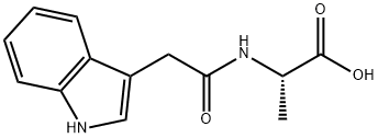 N-(3-吲哚乙酰基)-L-丙氨酸,57105-39-2,结构式