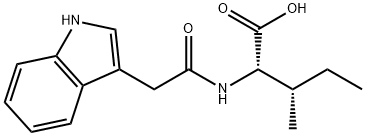 インドール-3-アセチル-L-イソロイシン 化学構造式
