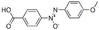 4-[(4-メトキシフェニル)-NNO-アゾキシ]安息香酸 化学構造式