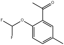 Ethanone, 1-[2-(difluoromethoxy)-5-methylphenyl]- (9CI) Structure