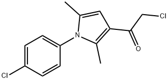 2-氯-1-[1-(4-氯苯基)-2,5-二甲基-1H-吡咯-3-基]-1-乙酮, 571159-05-2, 结构式