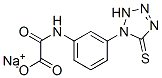 sodium N-[3-(2,5-dihydro-5-thioxo-1H-tetrazol-1-yl)phenyl]acetamidate 结构式