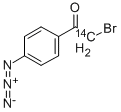 p-Azidophenacyl Bromide-1-14C Structure
