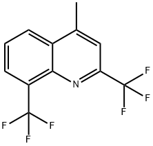 2,8-BIS(TRIFLUOROMETHYL)-4-METHYLQUINOLINE Struktur