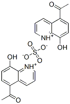 bis(5-acetyl-8-hydroxyquinolinium) sulphate Struktur