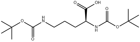 BOC-ORN(BOC)-OH Structure