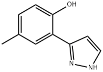 3-(2-HYDROXY-5-METHYLPHENYL)PYRAZOLE, 57148-86-4, 结构式