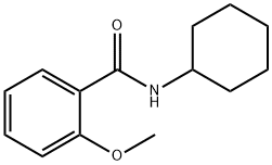 N-シクロヘキシル-2-メトキシベンズアミド 化学構造式