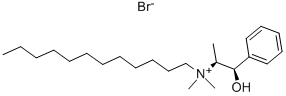 (-)-N-DODECYL-N-METHYLEPHEDRINIUM BROMIDE Structure