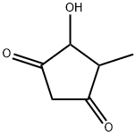 4-Hydroxy-5-methyl-1,3-cyclopentanedione Struktur