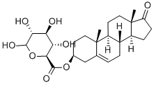 3BETA-HYDROXY-5-ANDROSTEN-17-ONE 3-GLUCURONIDE Structure