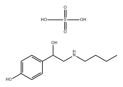 ALPHA-[BUTYLAMINO]METHYL-P-HYDROXYBENZYL ALCOHOL Struktur