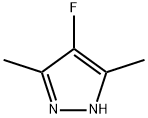 4-フルオロ-3,5-ジメチル-1H-ピラゾール 化学構造式