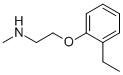 2-(2-エチルフェノキシ)-N-メチルエタンアミン 化学構造式