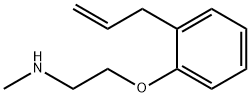 2-(2-アリルフェノキシ)-N-メチルエタンアミン 化学構造式