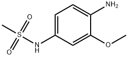 N-(4-アミノ-3-メトキシフェニル)メタンスルホンアミド 化学構造式
