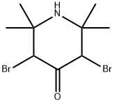 3,5-dibromo-2,2,6,6-tetramethyl-piperidin-4-one Struktur
