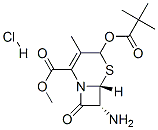 (pivaloyloxy)methyl (6R-trans)-7-amino-3-methyl-8-oxo-5-thia-1-azabicyclo[4.2.0]oct-2-ene-2-carboxylate monohydrochloride Structure