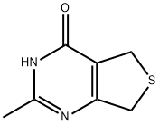 5,7-二氢-2-甲基-噻吩并[3,4-D]嘧啶-4(3H)-酮,5719-23-3,结构式