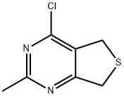 4-氯-5,7-二氢-2-甲基-噻吩并[3,4-D]嘧啶 结构式