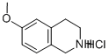 6-メトキシ-1,2,3,4-テトラヒドロイソキノリン塩酸塩 化学構造式