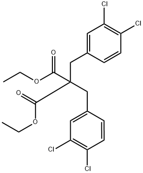 DIETHYL BIS-(3,4-DICHLOROBENZYL)-MALONATE Struktur