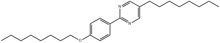 5-辛基-2-(4-辛基苯氧基)嘧啶, 57202-50-3, 结构式