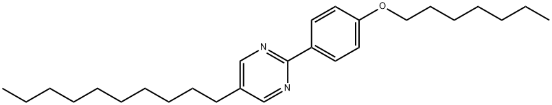 5-Decyl-2-[4-(heptyloxy)-phenyl]-pyrimidine Struktur