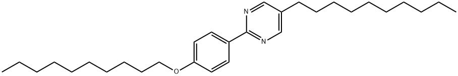 2-[4-(デシルオキシ)フェニル]-5-デシルピリミジン 化学構造式