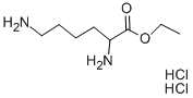 2,6-二氨基己酸乙酯双盐酸盐,5721-12-0,结构式