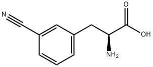 (S)-N-3-シアノフェニルアラニン 化学構造式