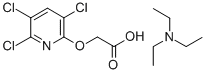 [(3,5,6-トリクロロ-2-ピリジニル)オキシ]酢酸·トリエチルアミン 化学構造式