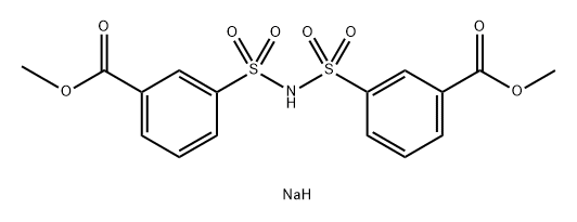 sodium dimethyl 3,3'-[iminobis(sulphonyl)]bisbenzoate 结构式