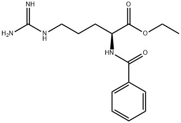 5-{[アミノ(イミノ)メチル]アミノ}-2-(ベンゾイルアミノ)ペンタン酸エチル 化学構造式
