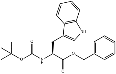 NA-BOC-L-トリプトファンベンジルエステル 化学構造式