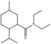 N,N-diethyl-2-isopropyl-5-methylcyclohexanecarboxamide Structure